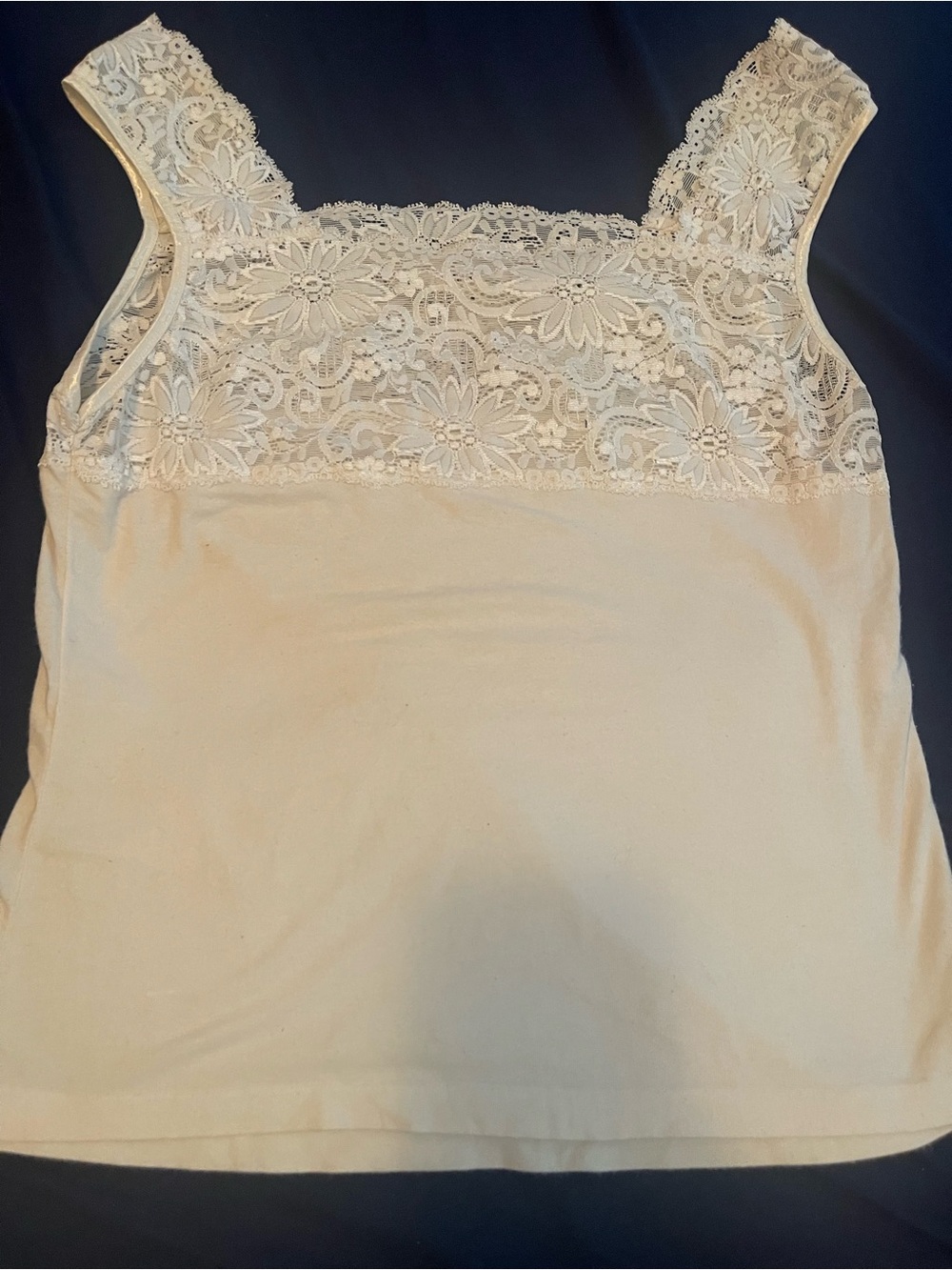 Lace Yoke Womens Sleeveless Camisole